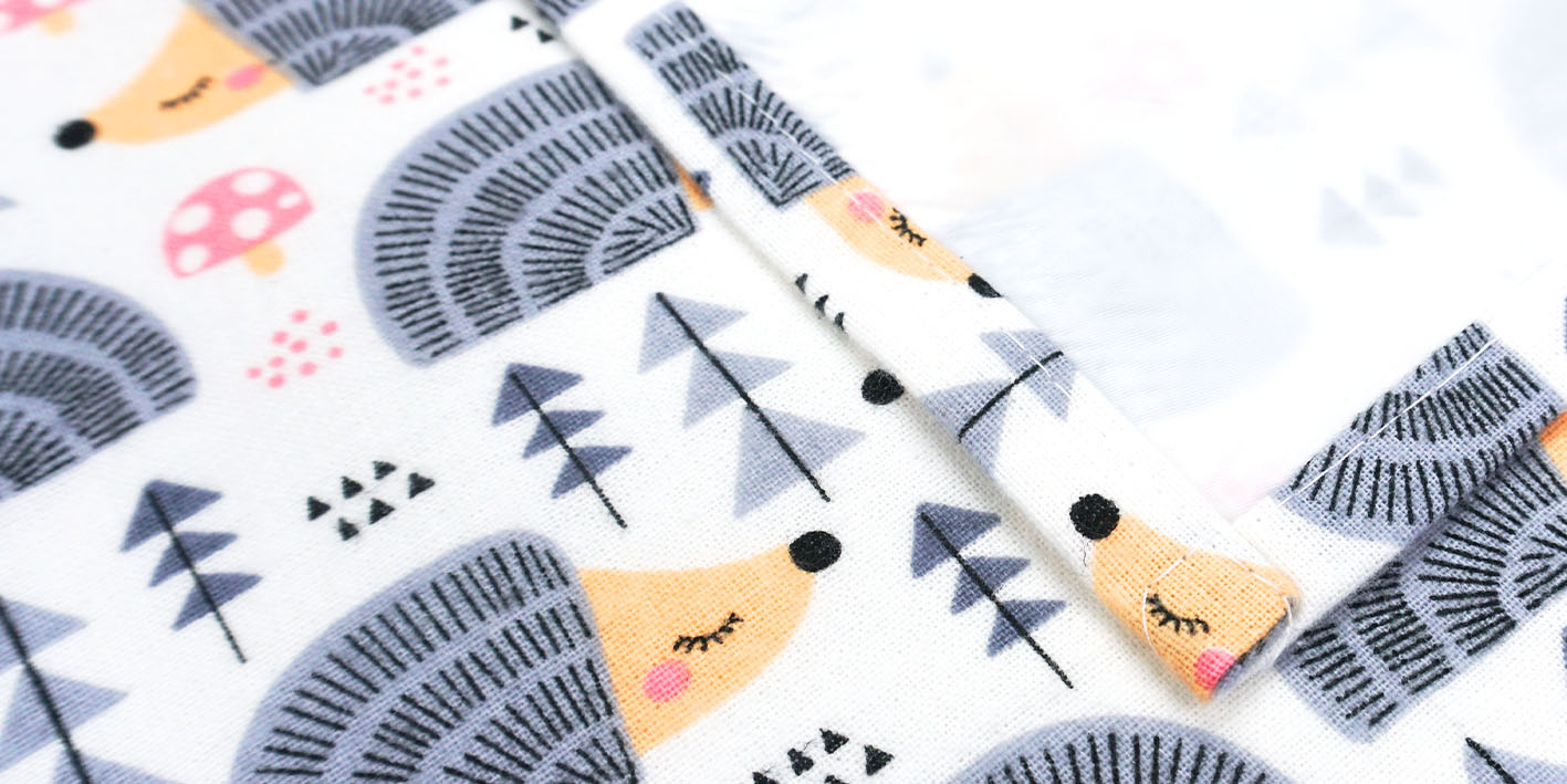 Pieluchocerata flanelowa jeż szary